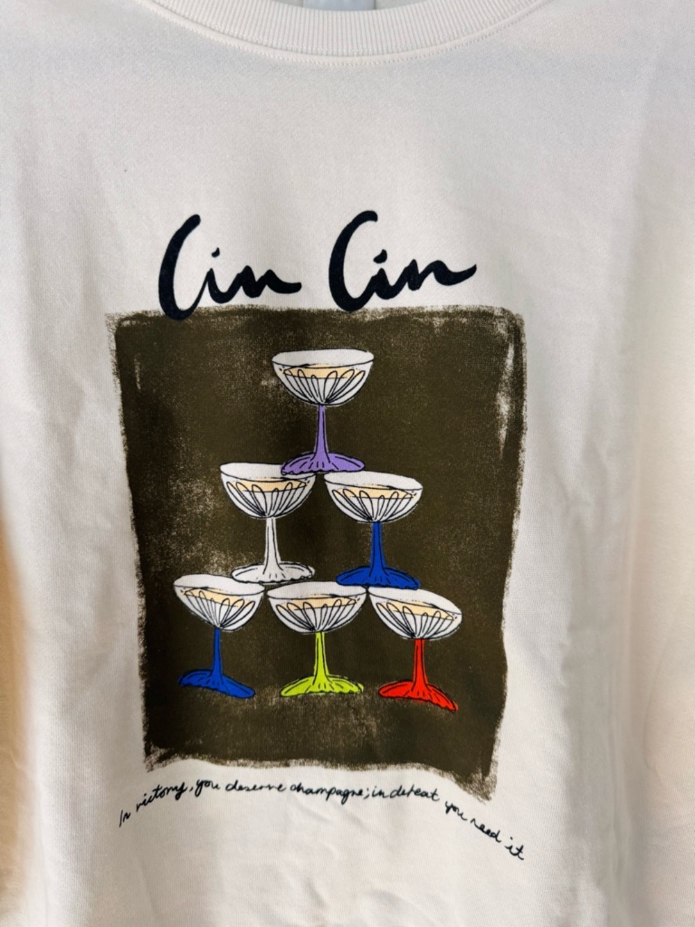 Anthropologie Maeve x Natalia Bagniewska Cocktail Sweatshirt, Size S - Picture 6 of 8